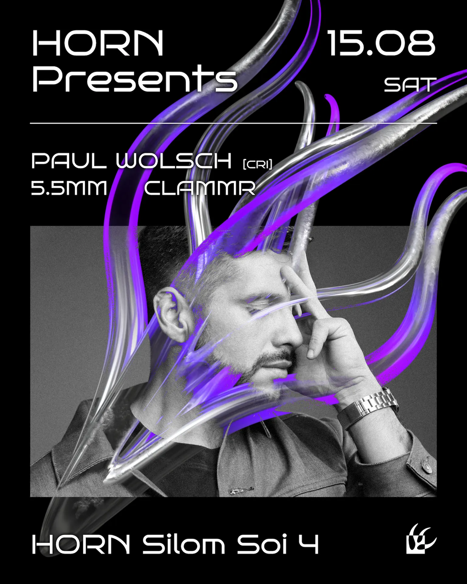 Horn presents Paul Wolsch with 5.5MM & Clammr
