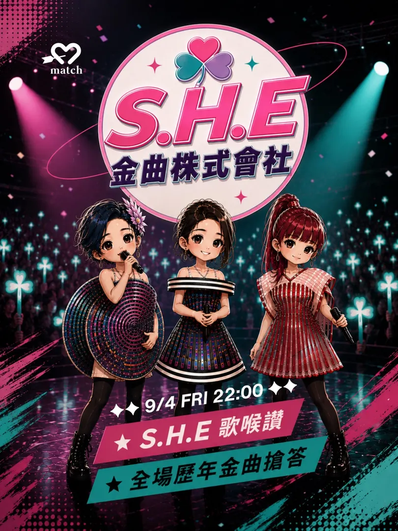 Poster for S.H.E 金曲歌喉讚